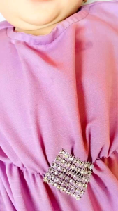 Kaftan Bayi Perempuan Bahan Balotely size 3 bulan - 2tahun | Baju Muslim Bayi Perempuan | Kaftan Anak | Baju Akikah Bayi Perempuan