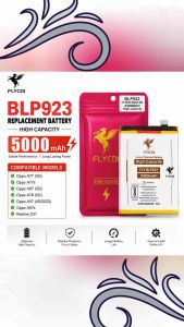 FLYCDI BLP923 Replacement Battery 5000mAh for Oppo A77 5G A77s A97 5G A78 5G A57 2022 A57s Realme C51 High Capacity Internal Battery