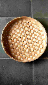 Piring lalapan - piring bambu - model bulat - all size ready
