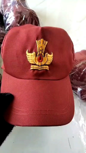 TOPI SD POLOS BORDIR 20 PCS BUAT UMUR 7 Thn~12 Thn