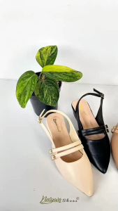 sandal/sepatu high heels slop tali belakang Nasywa shoes hak 3cm