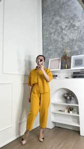 CJ - SET 2127 CAROLINE LOOSE WITH MIDI PANTS SET PREMIUM