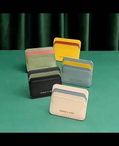 Ready Stock Two-Tone Rounded & Quilted Multi-Slot Ladies Card Holder