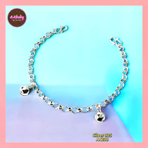 🌈AAbaby Galleries AA208 Original Baby S925 Silver Anklet Bracelet Hexagonal Starbell Rantai Kaki/Tangan/Gelang Kaki Bayi/Kanak