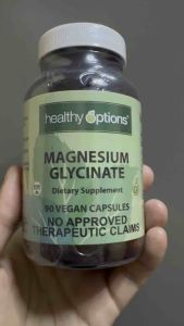 Healthy Options Magnesium Glycinate 90 Vegan Capsules helps give good sleep