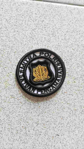 Bordir timbul mitra polri atribut satpam