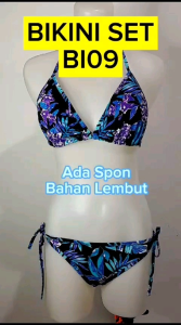 Bikini Ikat Motif BI09 & Bra Dengan Spon Bisa Dilepas