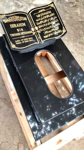BATU NISAN KIJING MAKAM ANAK GRANIT FULL SET UKURAN 40X60 CM