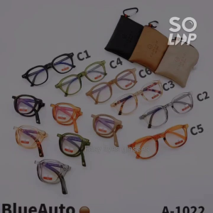 แว่นกรองแสงสีฟ้า blue Auto ป้องกัน UV 420 ป้องกันแสงสีฟ้าจากหน้าจอมือถือคอมพิวเตอร์ พับเก็บได้ ออกแดดเปลี่ยนสี สะดวกในการพกพา