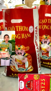 Gạo Lài Miên Campuchia (bao 10kg nhập) Dẻo Mềm Dai Thơm Nhẹ Ngọt Tự Nhiên