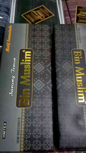 Sarung Tenun Bin Muslim Motif Kekinian / Terbaru / Termurah ISI 3pcs 100rb