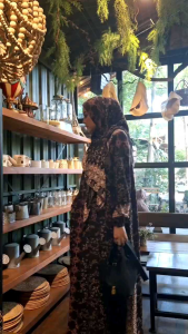 Nona Anna Daily Abaya Etnic Bahan Rayon Valensia Griya Mey
