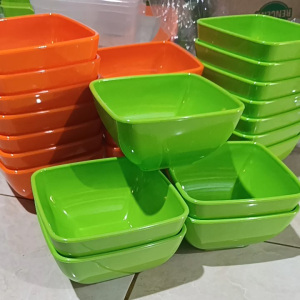 3 PCS MANGKOK MELAMIN DINER WARE 403 PERSEGI TERLARIS!!!