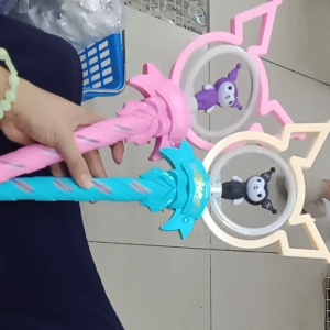 Kuromi Dual Light Function Magic Wand with Music -Battery Operated (3xAA (Not Included)) Toys for Kids