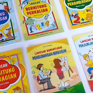 Paket Isi 6 Buku Lancar Berhitung Penambahan Pengurangan Perkalian Pembagian Buku Belajar Anak Penjumlahan Pengurangan Bersusun