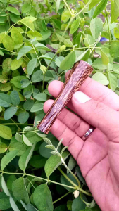 Pipa cangklong kayu liwung macan mini segi 8