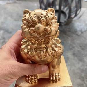 Chụp nhôm hình Lân 10cm x 10cm