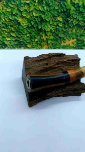 Once pipa cangklong kayu kelor hitam kombinasi kelor emas model bulat C200