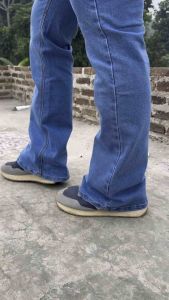 Celana Jeans Cutbray Pria BioBlit Biru Muda 27-34