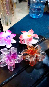 3 pcs jepit rambut Kamboja ukuran 8 cm / jedai motif Kamboja / jepit rambut viral