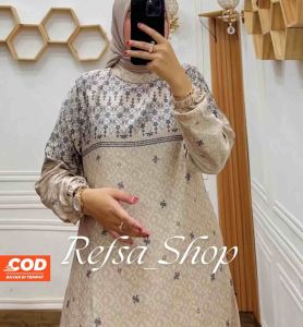 READY DRESS SALSA SILK PREMIUM | GAMIS MOTIF TERBARU 2024 | GAMIS PESTA MEWAH | GAMIS KRAH SANGHAI