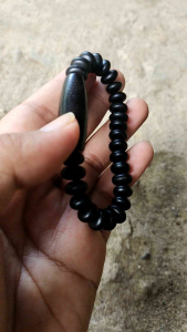 GELANG GALEH KELOR HITAM BUTIRAN PIPIH KOMBINASI PLAT