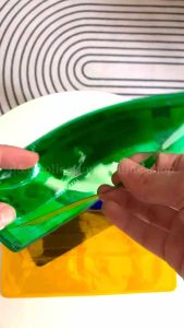 Transparent Money/Bills Envelope with Strap Lock and 2 Pockets