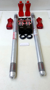 PAKET AS SHOCK SEPASANG+SEAL AS SHOCK+SEAL TUTUP ABU+OLI 2SET KYE HONDA MEGAPRO NEW/VERZA ORIGINAL