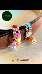 ที่รัดสายเข็มขัด ลายกุหลาบ คละสี