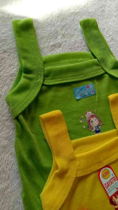 6 Pcs - Singlet Anak Perempuan Lucu Sticker karakter katun