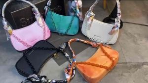 New Alcott Scarf Chain-Link colourful ladies shoulder bags