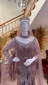kebaya pengantin / kebaya akad nikah pengantin / kebaya akad full payet / baju pengantin