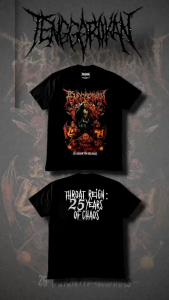 tshirts tenggorokan 25thn mengganas / kaos metal /kaos hitam/ garasi rebel