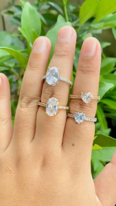 RinaXp- Cincin Permata Love Mini Permata Zircon Cincin Xuping Terbaru Gold dan Silver