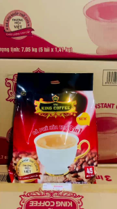 cà phê King coffee hòa tan 3in1 túi 45 gói x 16g ( date t12-2027 )