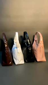 Tas Selempang dan Bahu Wanita Handbag Smooth & Shiny Terbaru Fashion Aesthetic Kulit Slingbag