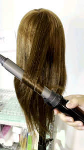 100% Real Hair Styling Wig Practice Training Doll Human Head Salon Mannequin Hairdressing Rambut Palsu假人头公仔头