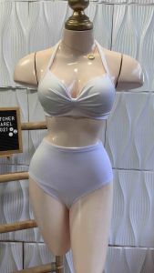 Women Panties & Briefs Highwaist Nylon Spandex Elastic Swimwear Plain S-3XL Plussize