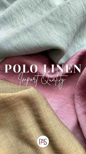 [MINIMAL 2X KLIK UNTUK 1 YARD] Kain Rayon TR Ecer Bahan Polo Linen Premium HARGA 1/2 YARD