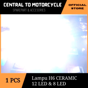 Lampu LED Depan H6 CERAMIC 12 LED & 8 LED Bisa Hi Lo Universal
