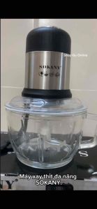 Máy xay thịt đa năng SOKANY cối Thủy TInh