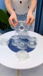 DOUBLE TAPE SELOTIP NANO 2 SISI KUAT / DOUBLE TAPE KUAT / DOUBLE TAPE SERBAGUNA SUPER LENGET / ISOLASI SERBAGUNA Transparan