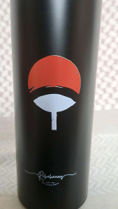 Tumbler Thermos life non-Led hitam polos | custom Itachi Uchiha sad story