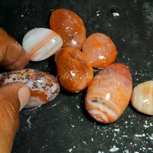 Natural Southern Red Agate Tumble unik anik