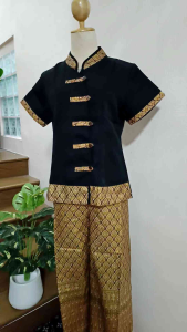 เสื้อพนักงานนวดไทย นวดสปา แบบคอจีน👍👍👍