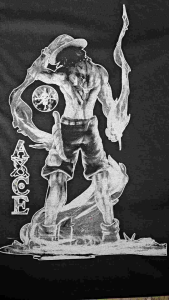 KAOS RAGLAN PRIA SABLON ACE 2 DEPAN BELAKANG | KAOS RAGLAN PRIA LENGAN 3/4 | ATASAN PRIA | KAOS MURAH | KAOS DISTRO | KAOS SIMPLE | T-SHIRT PRIA