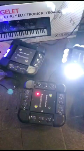 moving spider 12x 10w + laser RGB +strobo