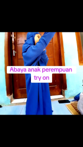 Abaya anak muslim perempuan 1-2 tahun