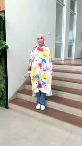 FLORE LONG TUNIK WANITA IMUT DAN KEREN