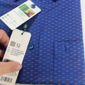 (1P1595)Áo sơ mi viettien ngắn tay lai bầu (Regular )